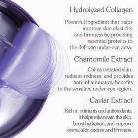 MIZON Marine Collagen Eye Gel Patch on a model
