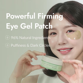 MIZON Phyto Plump Collagen Eye Gel Patch application on under eye