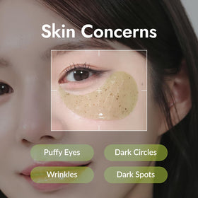 MIZON Phyto Plump Collagen Eye Gel Patch lifestyle scene with user