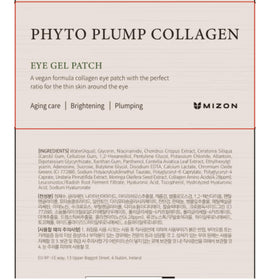 MIZON Phyto Plump Collagen Eye Gel Patch showing gel patches inside