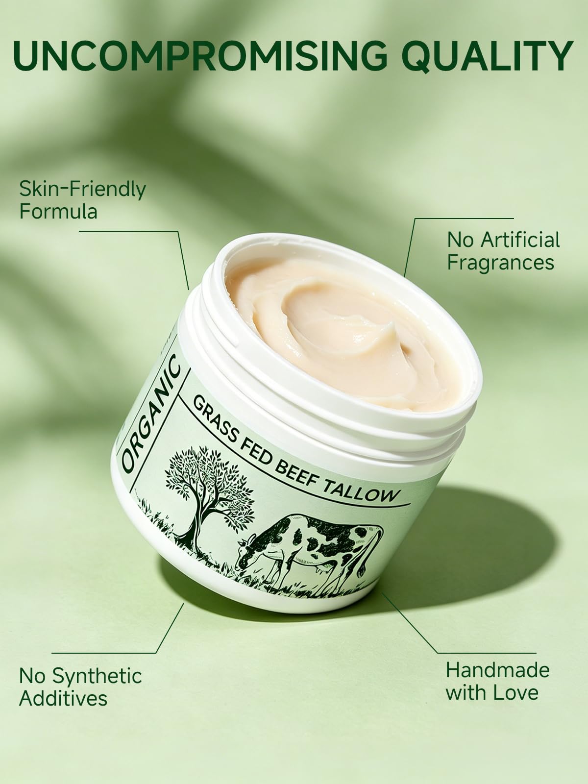 mkzea Beef Tallow Moisturiser 4 packs display