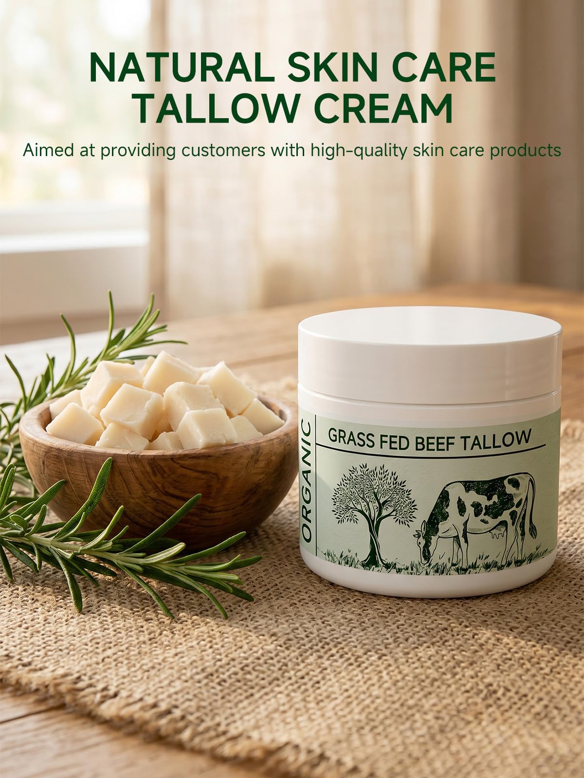 mkzea Beef Tallow Moisturiser ingredients list