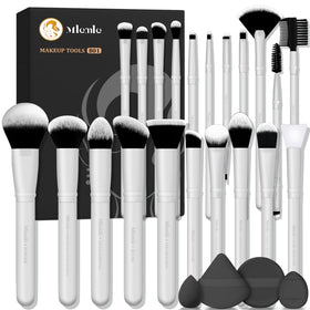 Mlemle 25 Pcs Makeup Brushes Set front view