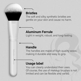 Mlemle makeup brushes with sponges and puff