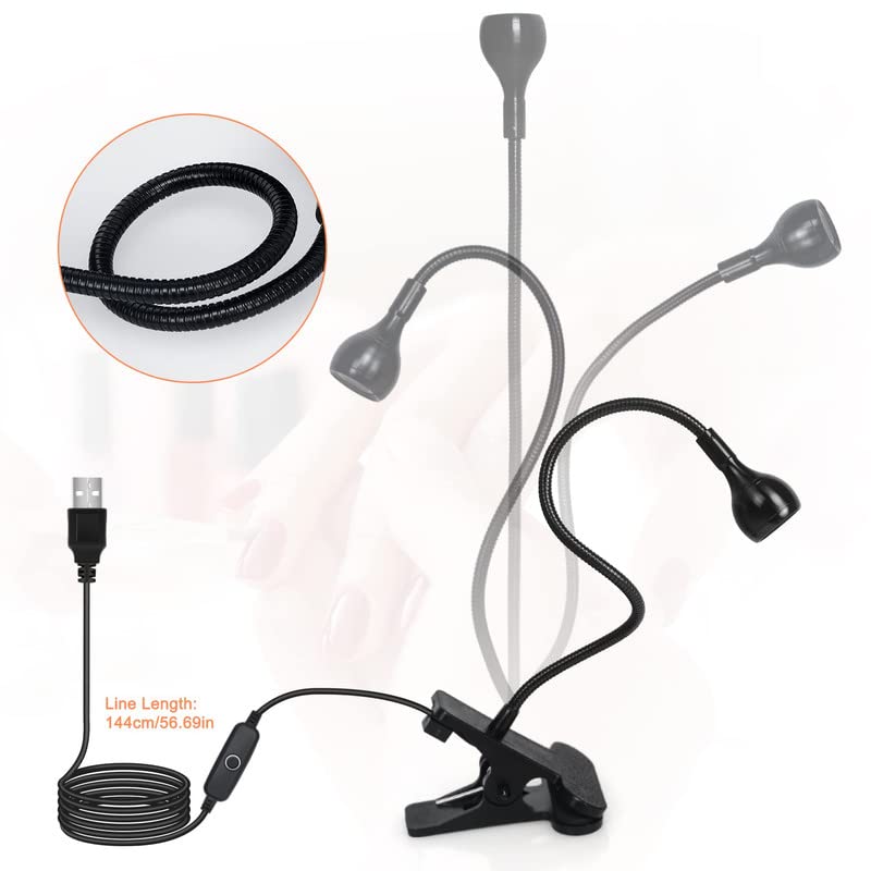 mlogiroa Clip-On UV Nail Light USB cable connection