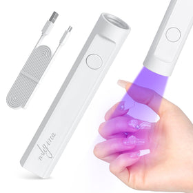 mlogiroa Handheld UV Nail Lamp front view with white design