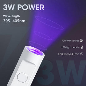 mlogiroa Handheld UV Nail Lamp packaging in white box
