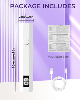 mlogiroa Mini UV Light for Nails in a beauty setting