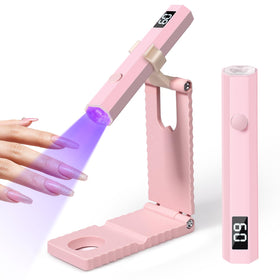 mlogiroa UV Nail Lamp front view in pink