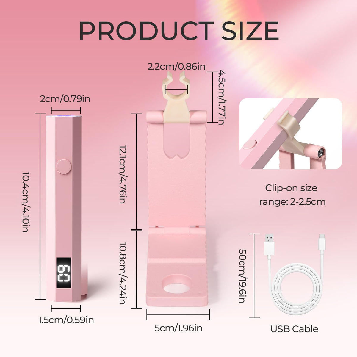 mlogiroa UV Nail Lamp with stand and manual
