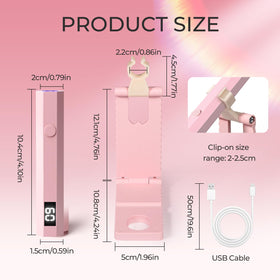 mlogiroa UV Nail Lamp with stand and manual