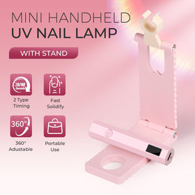 mlogiroa UV Nail Lamp with stand and phone holder