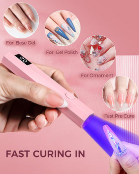 mlogiroa UV nail light with charging cable