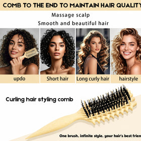 MMBVSZ Curly Hair Brush packaging display
