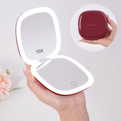 Mocado Compact Mirror front view with LED light