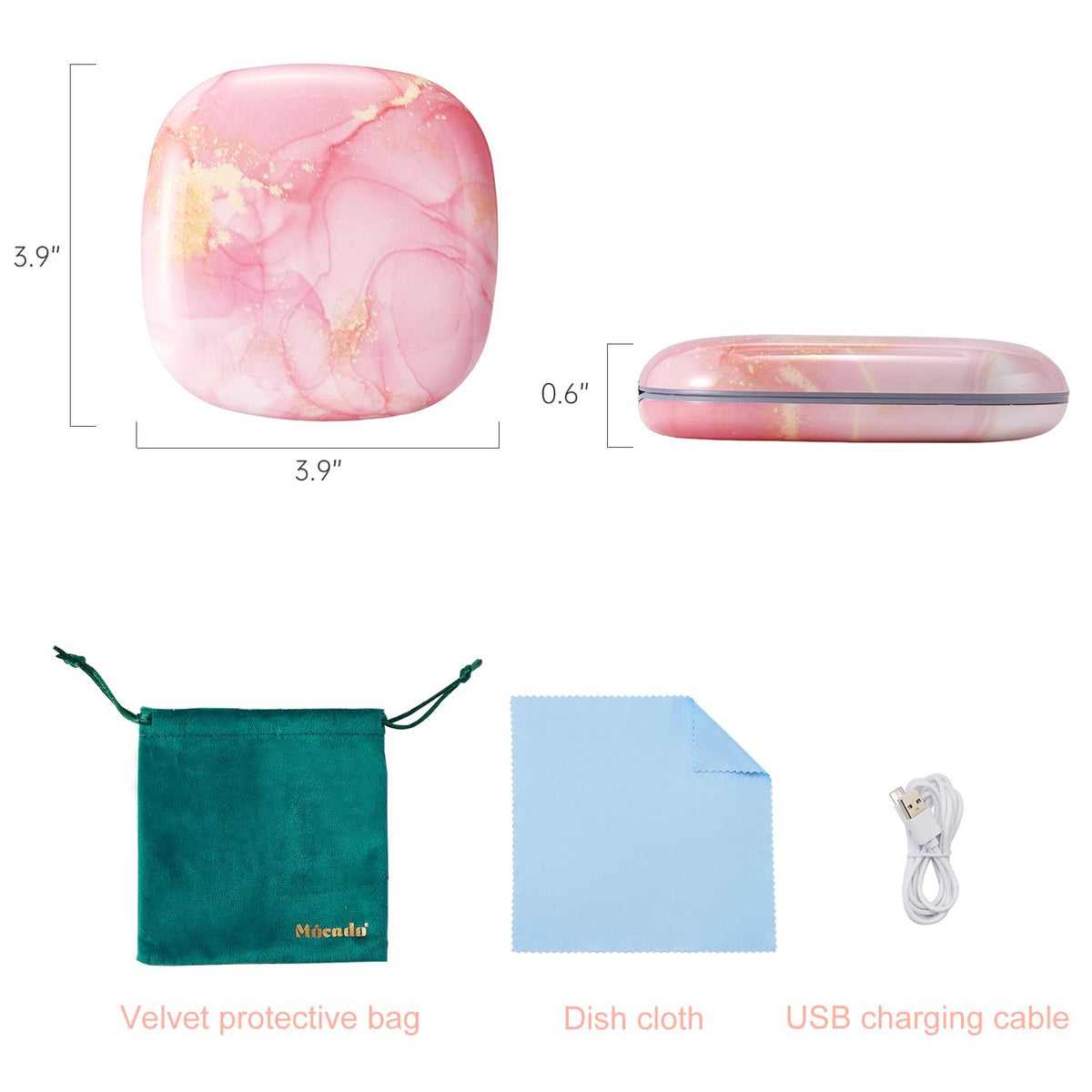Mocado Compact Mirror in a handbag for travel