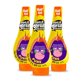 Moco de Gorila Punk Hair Styling Gel 3 pack front view