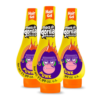 Moco de Gorila Punk Hair Styling Gel 3 pack front view