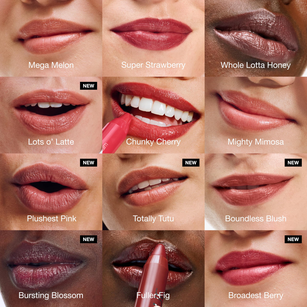 Model applying Clinique Chubby Stick Tinted Lip Balm
