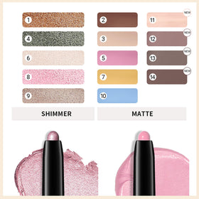 Model applying Erinde Cream Eyeshadow Stick