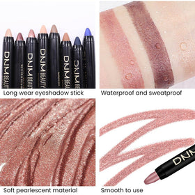 Model applying evpct Cream Eyeshadow Stick on eyelid