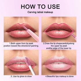 Model applying Kaely 2-in-1 Lipstick