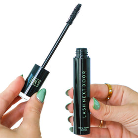 Model applying LASH NEXT DOOR Water Resistant Mascara