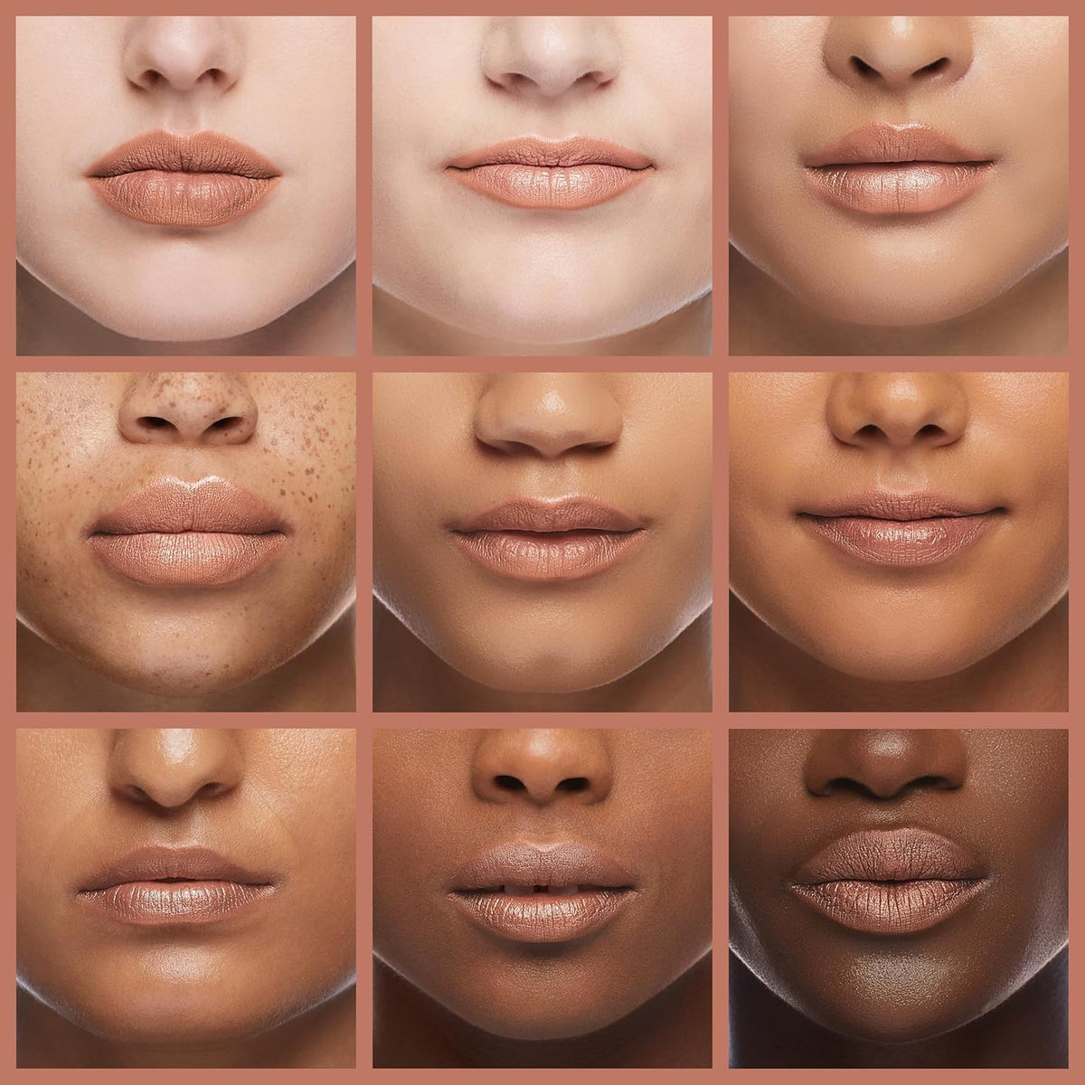 Model applying LAURA GELLER lip liner to lips