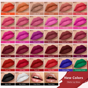 Model applying MAKI YIKA Matte Liquid Lipstick on lips