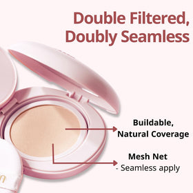 Model applying MILKTOUCH Cushion Foundation