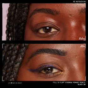 Model applying NYX Eyebrow Pomade Pencil