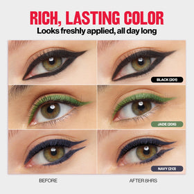 Model applying REVLON ColorStay Eyeliner