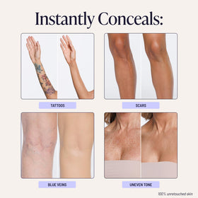 Model applying Westmore Beauty Body Coverage Perfector 4C Bronze Radiance