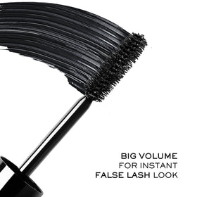 Model showcasing bold lashes with Monsieur Big mascara