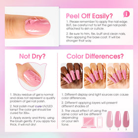 Model showcasing nails painted with ROSALIND gel polish