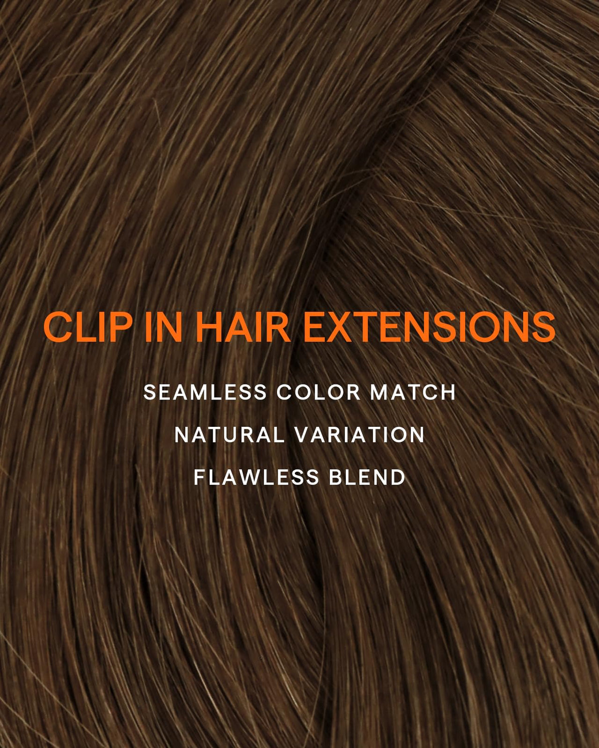 Model styling Full Shine Clip in Hair Extensions with heat tools