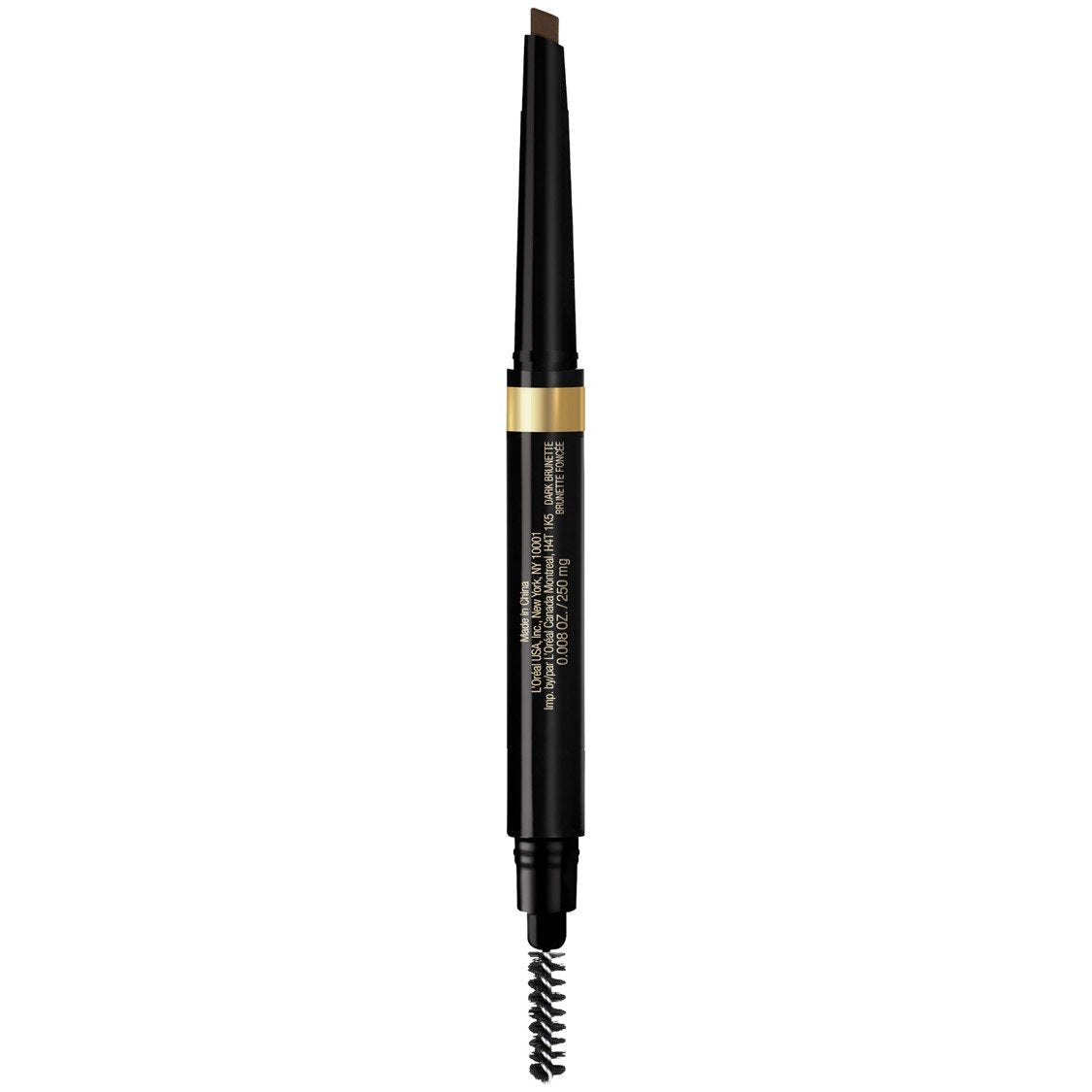 Model using L'Oreal Paris Brow Stylist Pencil Dark Brunette