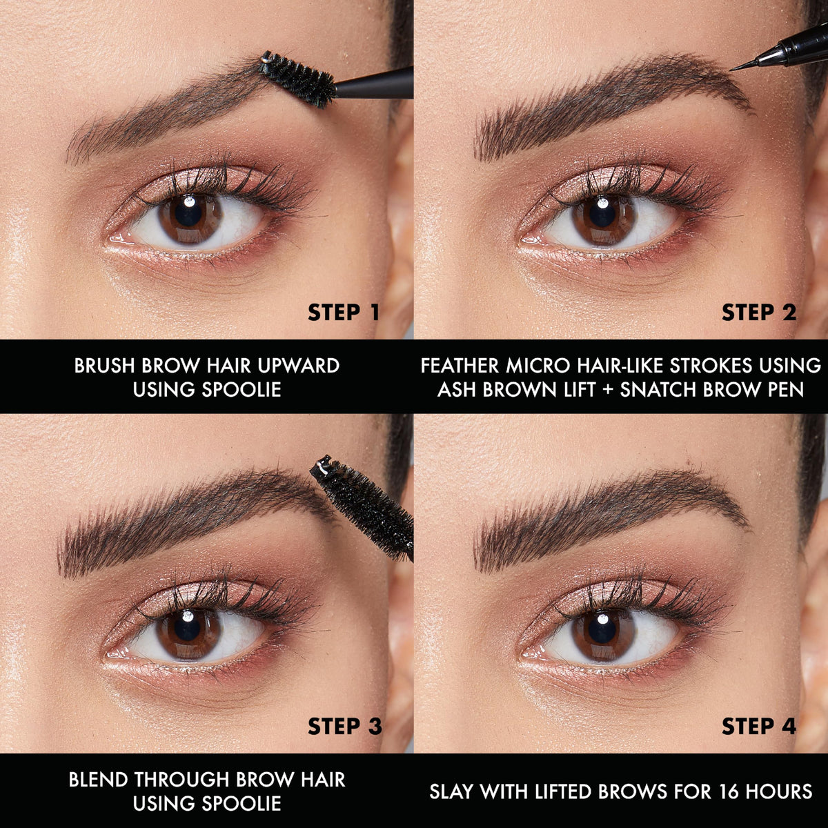 Model using NYX Lift & Snatch Eyebrow Tint Pen