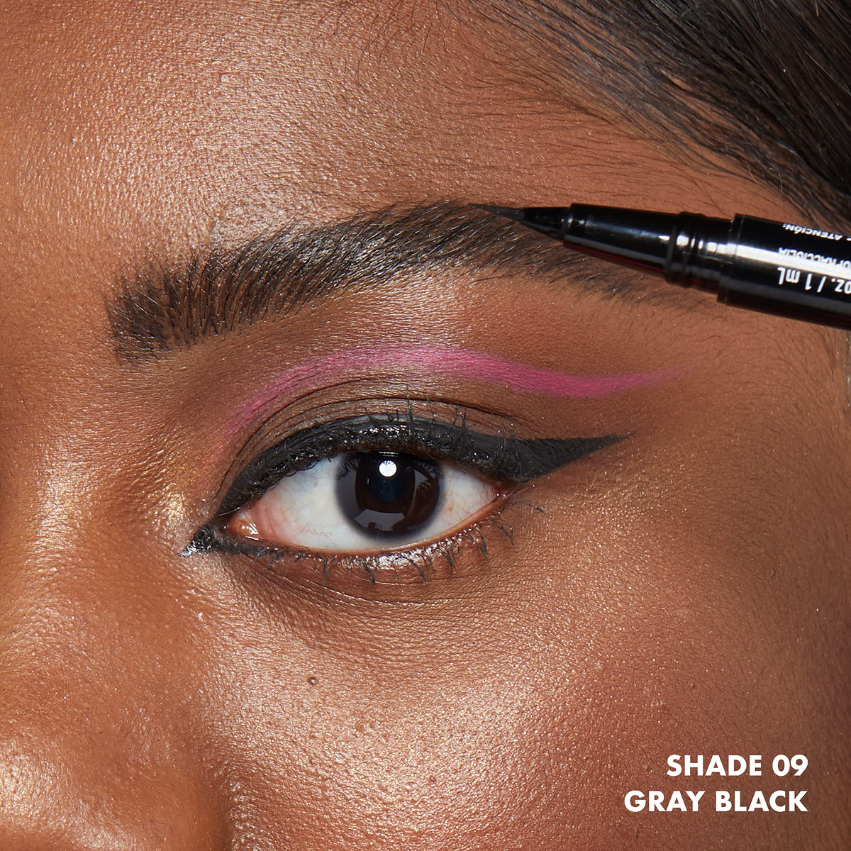 Model using NYX Lift & Snatch Eyebrow Tint Pen