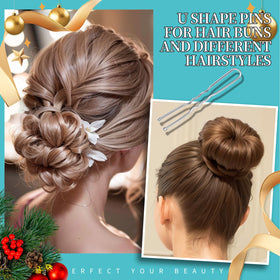 Model using Teenitor hair pins for an elegant updo