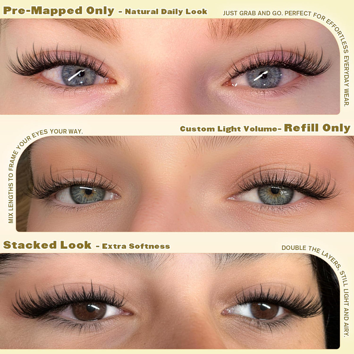 Model wearing ALICE Natural Short Lash Clusters