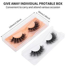 Model wearing DYSILK Fluffy Mink Lashes for a natural look