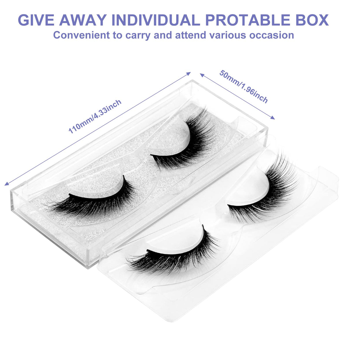 Model wearing DYSILK Mink Lashes for a natural look