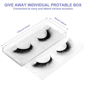 Model wearing DYSILK Mink Lashes for a natural look
