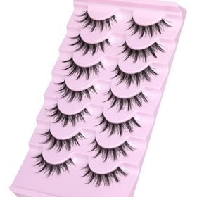Model wearing EYDEVRO Manga Lashes at a cosplay event