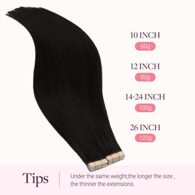Model wearing GOO GOO Tape in Hair Extensions styled straight