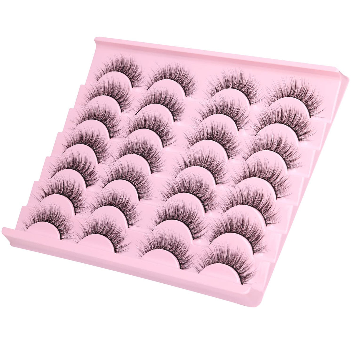 Model wearing Kiromiro Wispy Lashes for a natural look