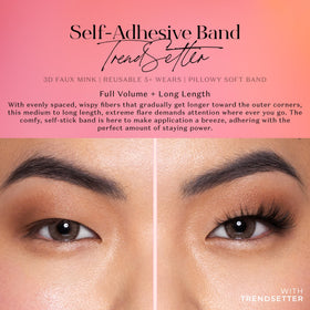 Model wearing Lilly Lashes 3D Self Adhesive Eyelashes