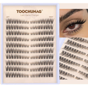 Model wearing TOOCHUNAG lash clusters