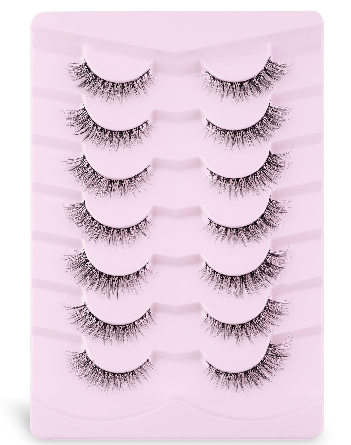 Model wearing Ukrizi Natural Lashes with a cat eye look